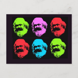 Cartão Postal Karl Marx Collage