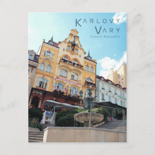 Cartão Postal Karlovy Vary, Foto Checa