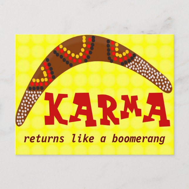 Cartão postal Karma (Frente)
