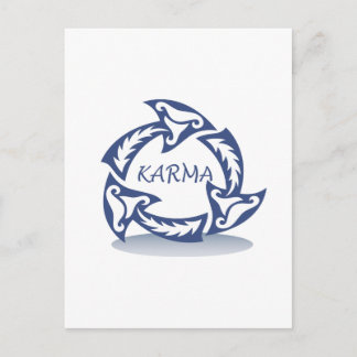 Cartão Postal Karma design