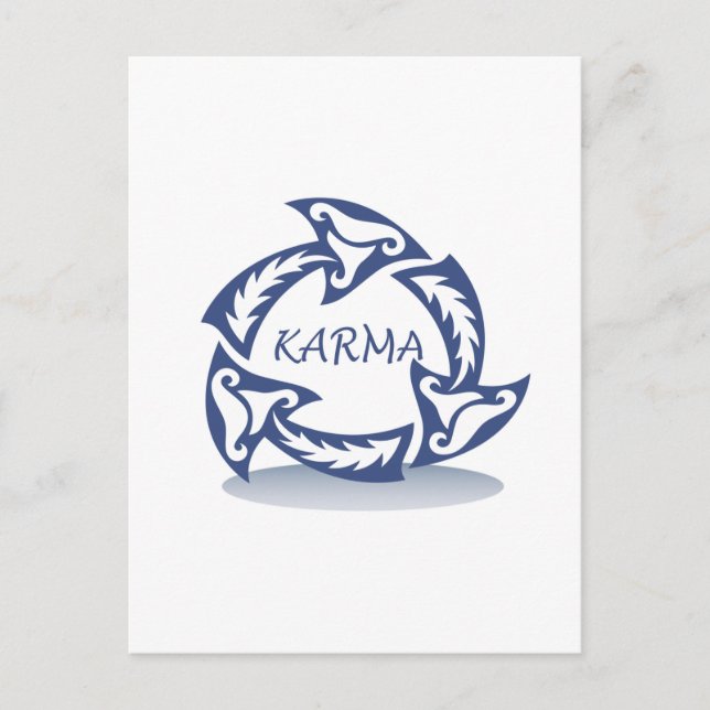 Cartão Postal Karma design (Frente)