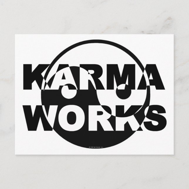 Cartão Postal Karma Works (Frente)