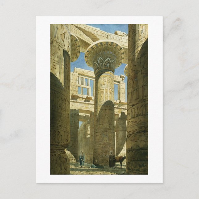 Cartão Postal Karnak, c.1866 (c/c no papel) (Frente)