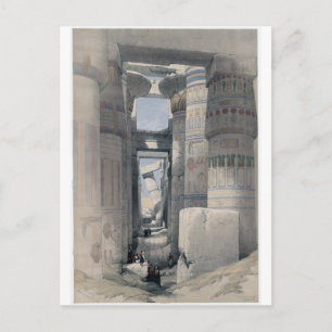 Cartão Postal Karnak - Dromos ou primeiro tribunal do templo