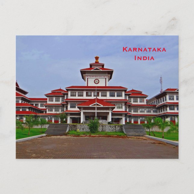 Cartão Postal Karnataka India Vintage Viagem (Frente)