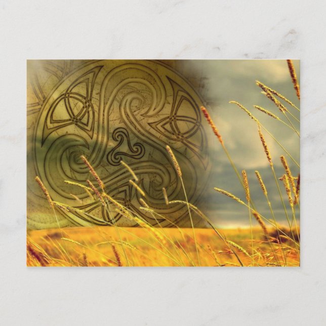 Cartão Postal Karte celtic Triskele (Frente)