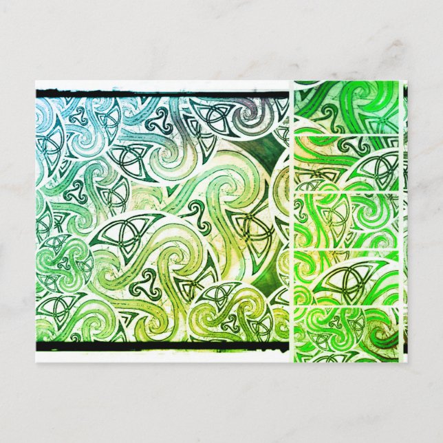 Cartão Postal Karte celtic Triskele (Frente)