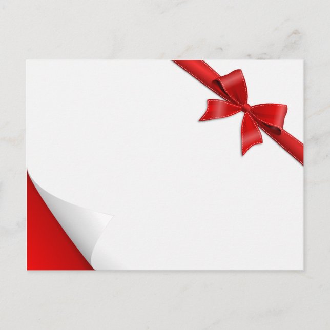 Cartão Postal Karte Schleife Aufkleber (Frente)