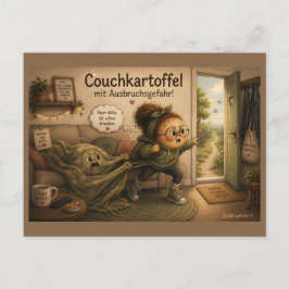 Cartão Postal Kartöffelchen im Wohnzimmer – Postkarte