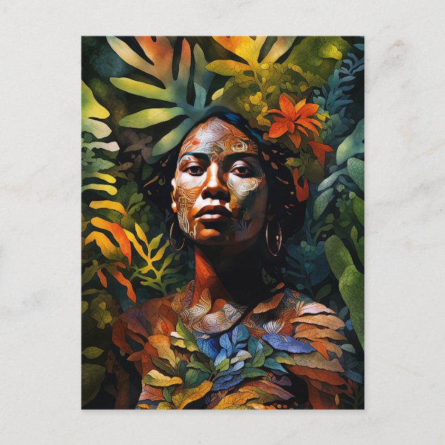 Cartão Postal "Karuma" Sonho Selvagem - Mulheres Na Amazônia (Frente)