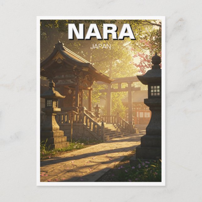 Cartão Postal Kasuga Taisha Nara Japan Viagem (Frente)