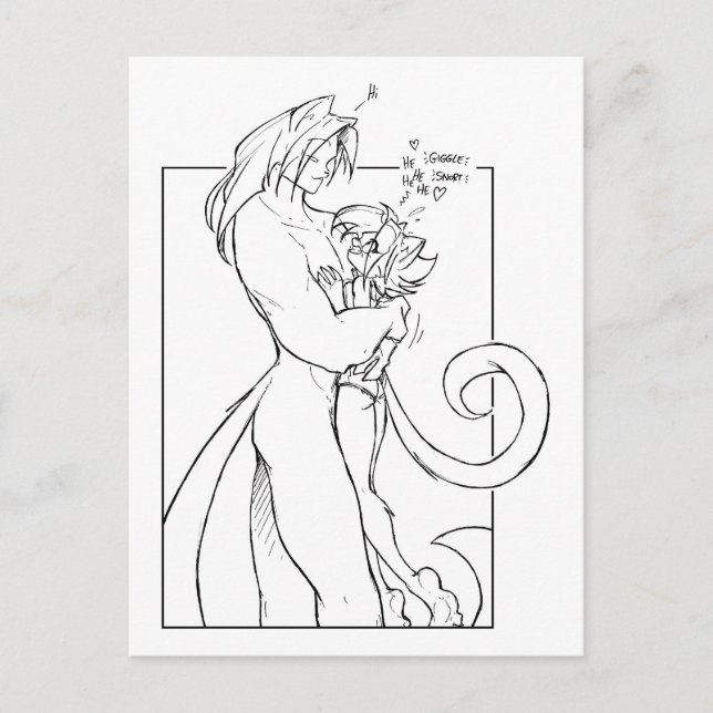 Cartão Postal Kat Fantasy (Frente)