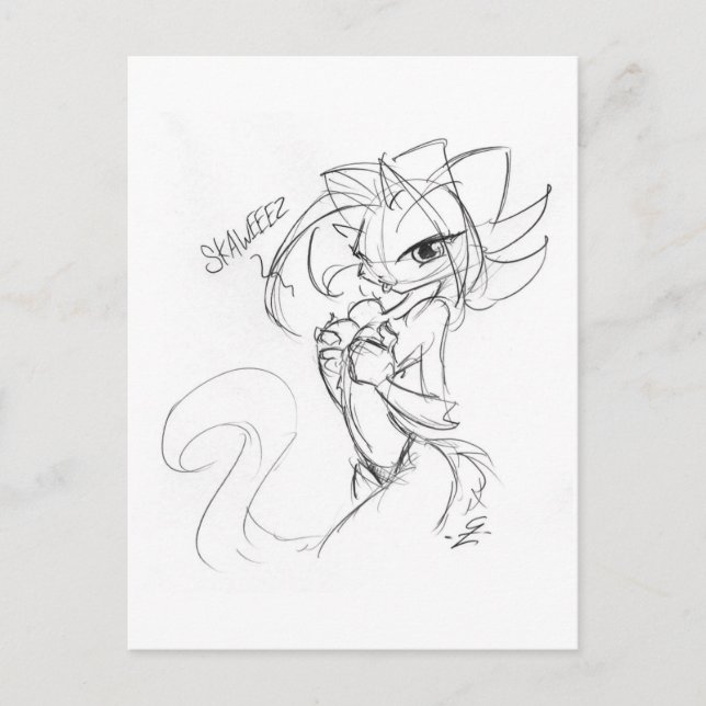 Cartão Postal Kat Squeeze (Frente)