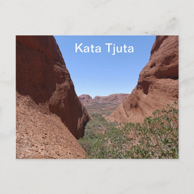 Cartão postal Kata Tjuta Austrália (Frente)