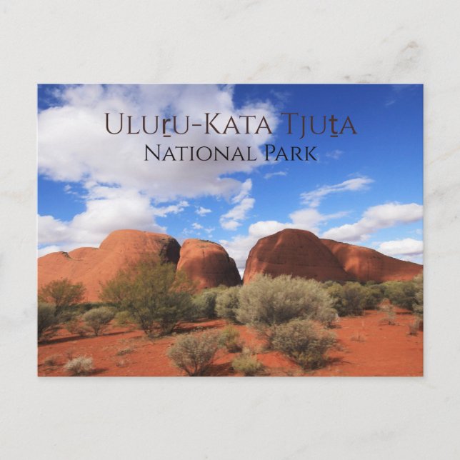Cartão Postal Kata Tujuta, Olgas, Uluru-Kata Tjuta NP (Frente)