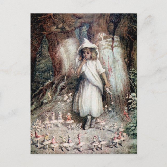 Cartão Postal Kate Greenaway: O Anel Elf (Frente)