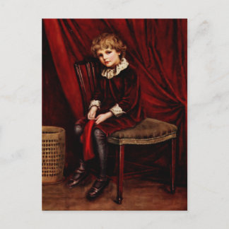 Cartão Postal Kate Greenaway: O menino vermelho