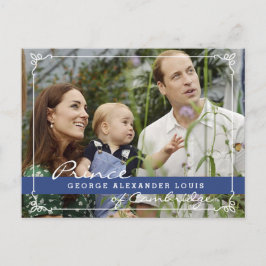 Cartão Postal Kate Middleton Prince George