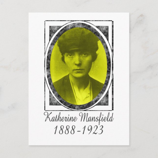 Cartão Postal Katherine Mansfield (Frente)