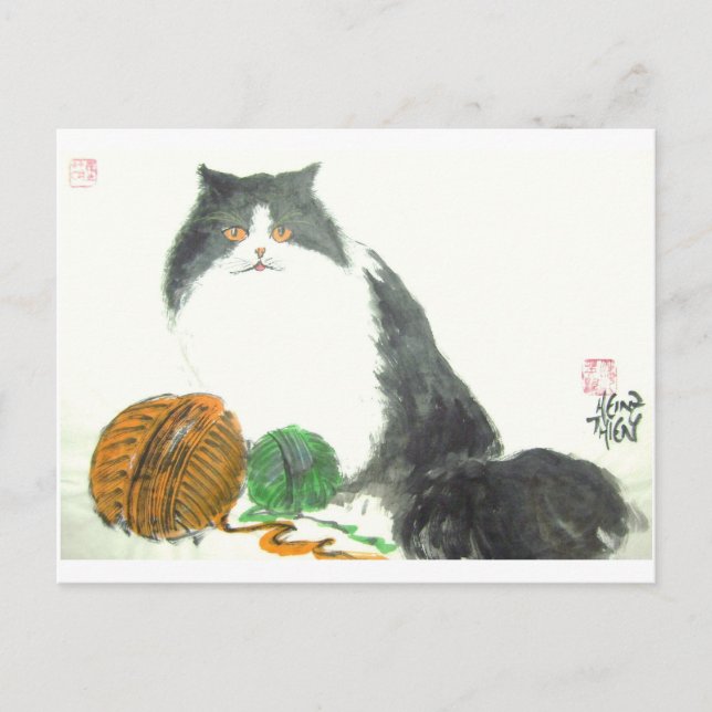 Cartão Postal Katze Nr.38 * Katzen-Postkarte * Cat-Art-Postcards (Frente)