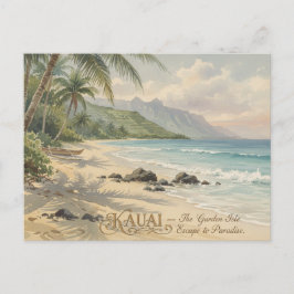 Cartão Postal Kauai Beach Romantic Painting