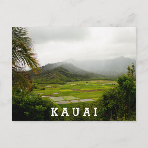 Cartão Postal Kauai, cena paisagística do Havaí