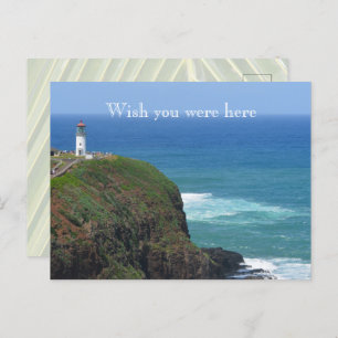 Cartão Postal Kauai Hawaii Kilauea Lighthouse
