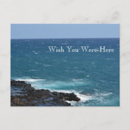 Cartão Postal Kauai Hawaii Ocean Spouing Horn