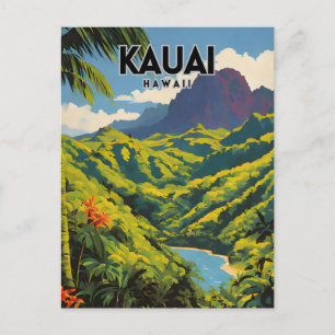 Cartão Postal Kauai Nostalgic Viagem Art