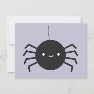 Cartão Postal Kawaii Halloween Spider