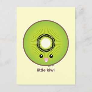 Cartão Postal Kawaii Kiwi