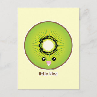 Cartão Postal Kawaii Kiwi