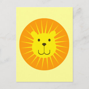 CARTÃO POSTAL KAWAII LION SUNSHINE SWEETY
