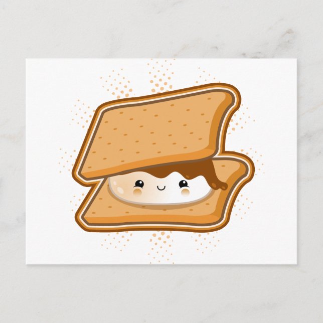 Cartão Postal Kawaii Smore (Frente)