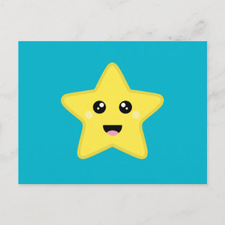 Cartão Postal Kawaii Star