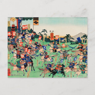Cartão Postal Kawanakajima no kassen (Batalha de Kawanakajima)