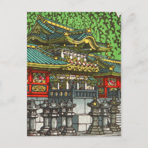 Cartão Postal Kawase Hasui 川瀬 巴水: Toshogu Shrine em Nikko