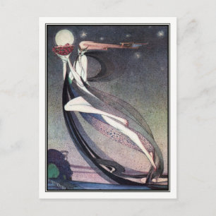 Cartão Postal Kay Nielsen - Em Pó e Crinolina