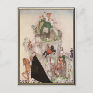 Cartão Postal Kay Nielsen - Os seis príncipes que montam no Cart