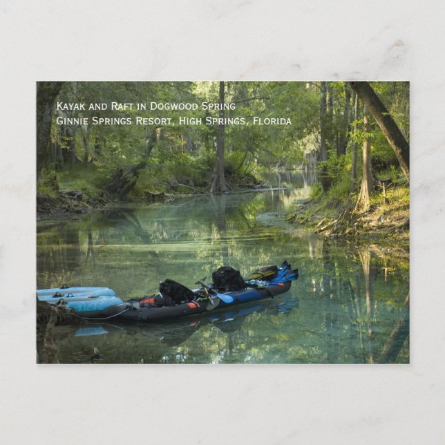 Cartão Postal Kayak no Cartão-postal Primavera (Frente)