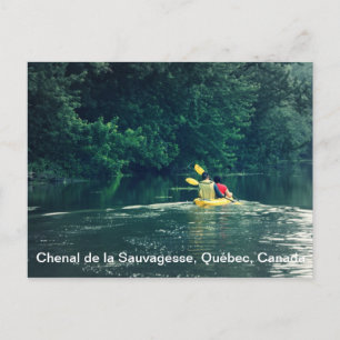 Cartão Postal Kayakers em Quebec, Canadá