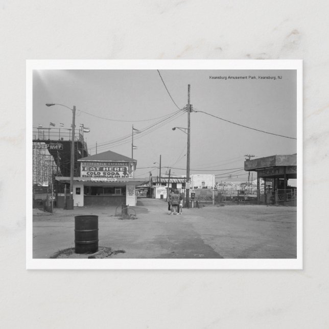 Cartão Postal Keansburg Amusement Park, Keansburg, NJ (Frente)