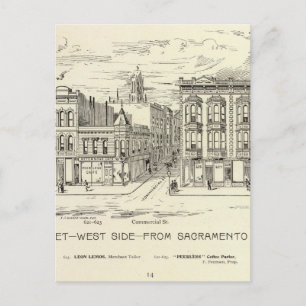 Cartão Postal Kearny, Sacramento e Clay West Side