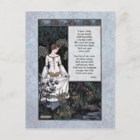 Keats "La Belle Dame" Cartão-postal vitoriano