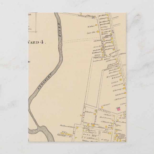 Cartão Postal Keene, Ward 4 (Frente)