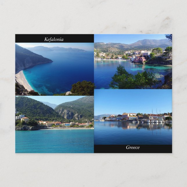Cartão Postal Kefalonia - Grécia (Frente)