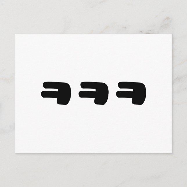 Cartão Postal KEKEKE ㅋ ㅋ ㅋ Coreano (Frente)