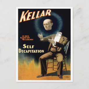 Cartão Postal Kellar Realiza Auto-Decapitação, 1897