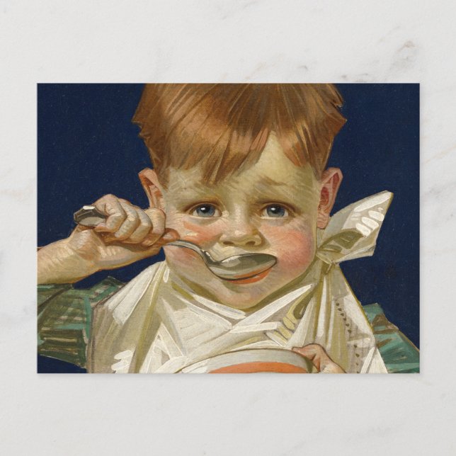 Cartão Postal Kellogg's Kids, 1920 by J. C. Leyendecker (Frente)