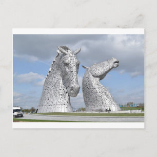 Cartão Postal Kelpies , Helix Park , Falkirk , Escócia